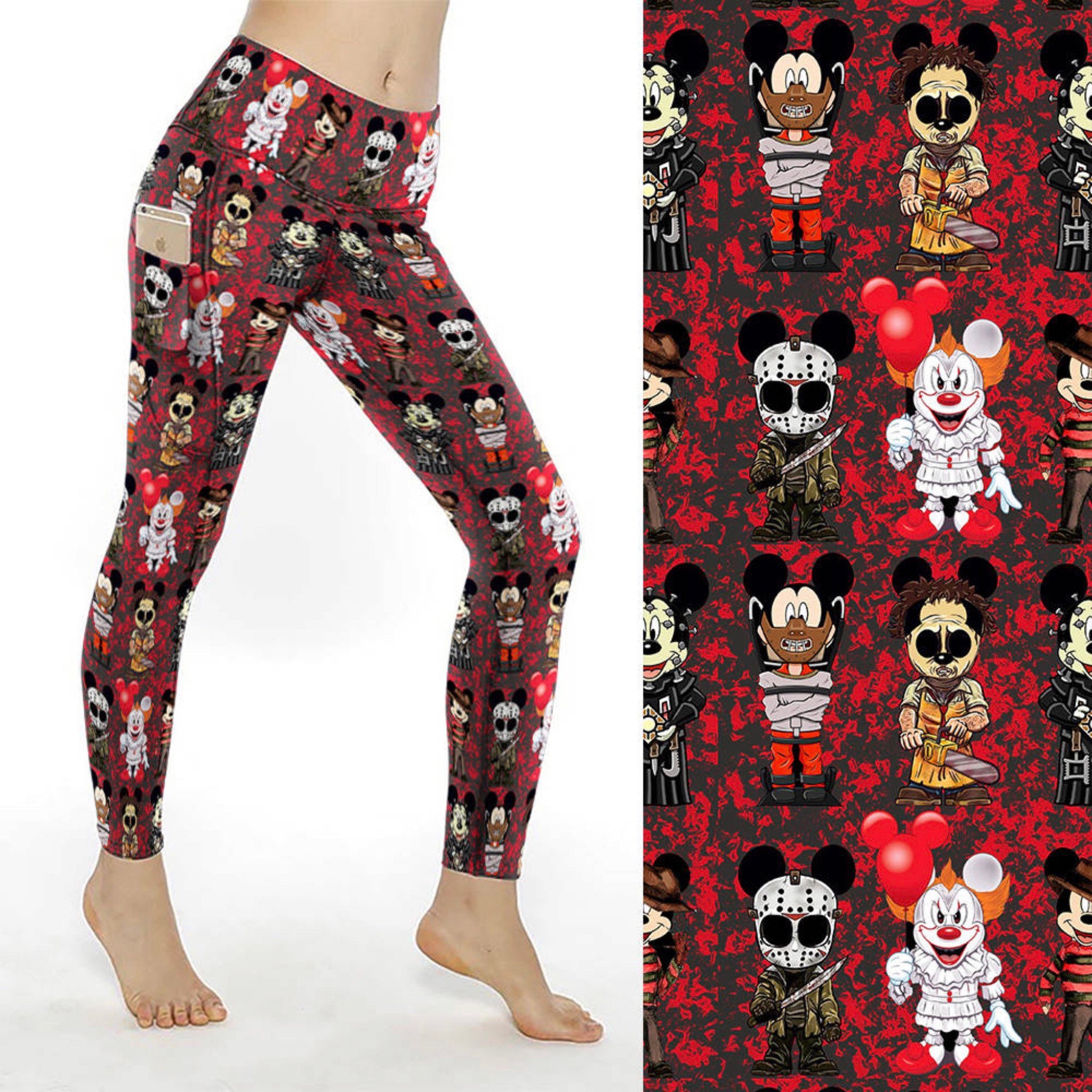 Disneys Mickey Mouse Killers Custom Leggings 