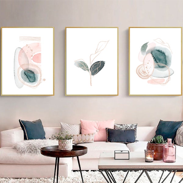 Pink and Gray Decor - Etsy