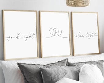 Bedroom Prints,One Line Drawing Couple,Bedroom Wall Art,Personalised Print,Valentines Gift,Above Bed,Wall Decor,Couple Gift,Gift For Him