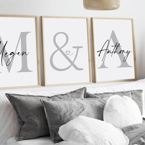 Bedroom Prints Set of 3 Wall Art Home Decor Bedroom Decor Etsy