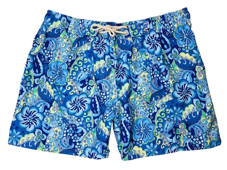 Cali-Made by Xelosette Brand All Around Waist Drawstring Swim Shorts Women/'s 5 Lucy in the Sky Elastic Waist Board