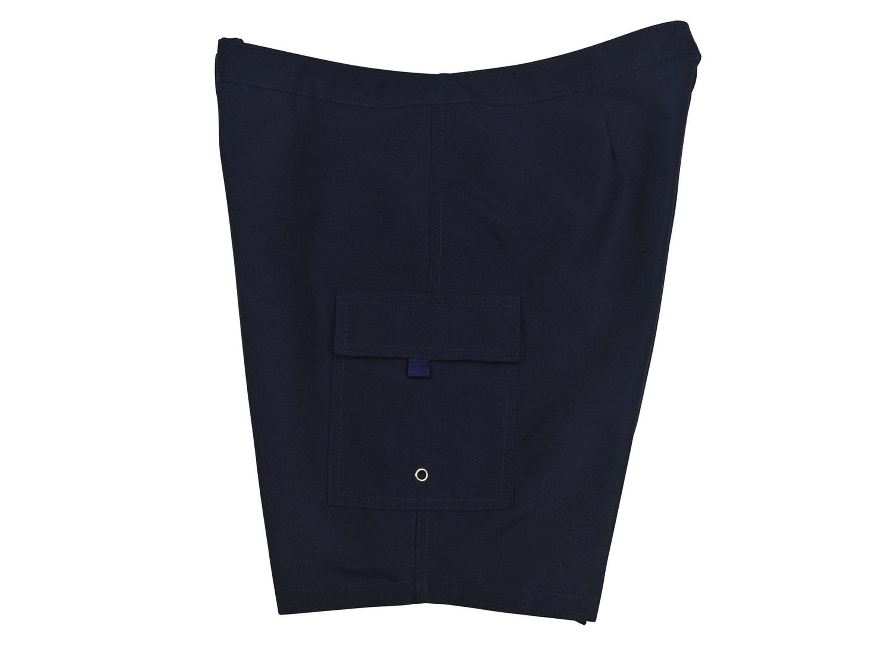 Women's 11 Solid Navy Board swim Shorts Low Rise Boardshorts Calimade