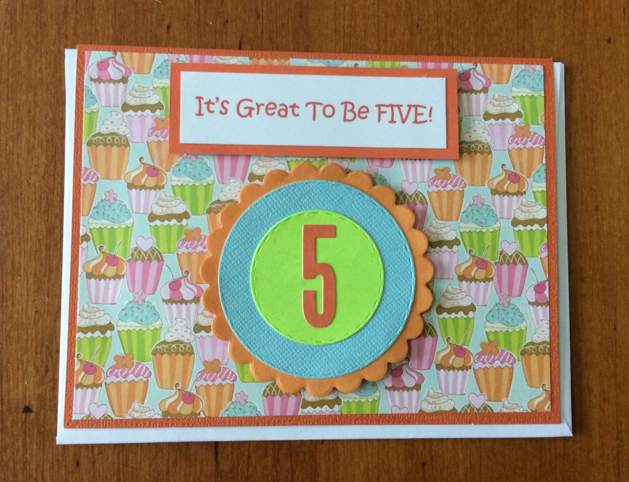 Birthday Card For 5 Year Old Boy or Girl Handmade Greeting | Etsy