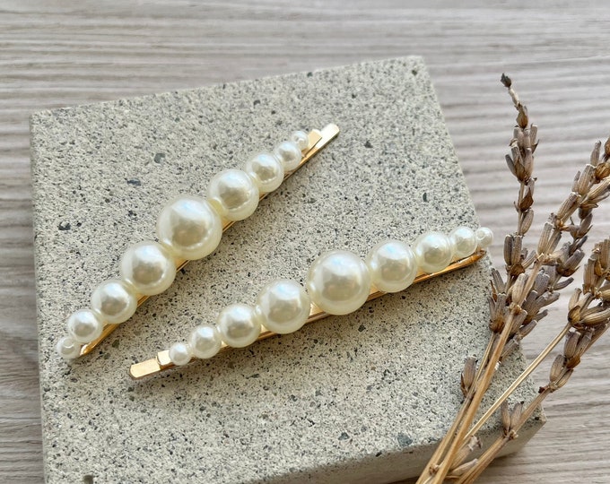 Bridal Pearl Hair Accessories 3pcs Set Pearl Bobby Pin Pearl Etsy — free download