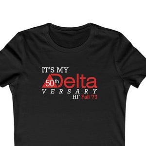 C'est mon t-shirt Deltaversary, chemise dst personnalisée, chemise delta coupe ajustée, t-shirt préféré des femmes