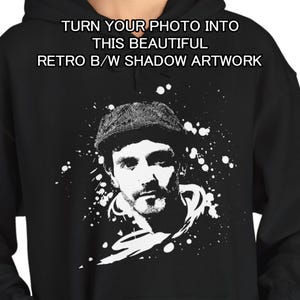 Custom portrait Hoodie, Custom Face hoodie, Custom Photo hoodie, Custom Image sweatshirt, Personalized hoodie, Custom hoodie, gift for him