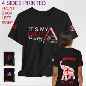 C'est mon t-shirt Deltaversary, chemise DELTA personnalisée, t-shirt perles delta, cadeau delta pour sœurs, t-shirt lettres grecques