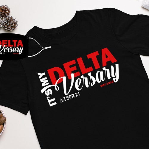 It's My Deltaversary Tshirt Personalized Shirt Delta Etsy