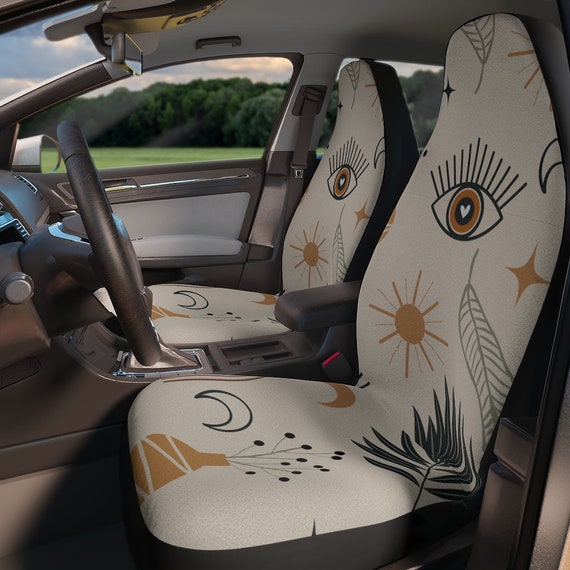 Boho Eye Car Seat Covers, Celestial Seat Cover for Car, Universal