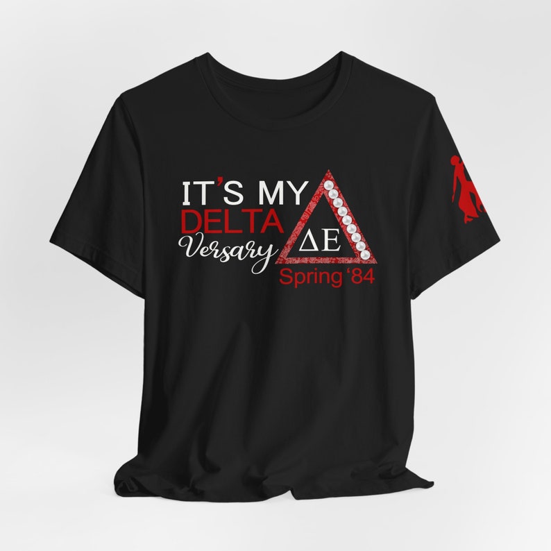 Deltaversary T-shirt, Personalized Sorority Tee, Unisex Jersey - Etsy