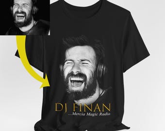 Custom Portrait T-Shirt, Personalized Photo Shirt, Gift for Mom