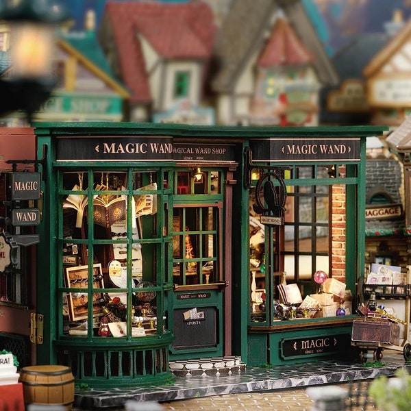 DIY Magic Dollhouse Wandshop House Home Decoration Creative DesktopArt and craft kits for adults!