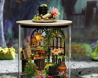Magic Garden  Gift Building Toys DIY Miniature Kits Miniature Dollhouses Desk