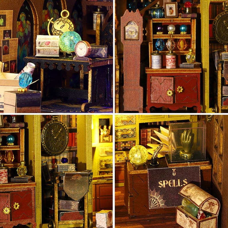DIY Magic Treasure Dollhouse House Home Decoration Creative Desktop - Etsy