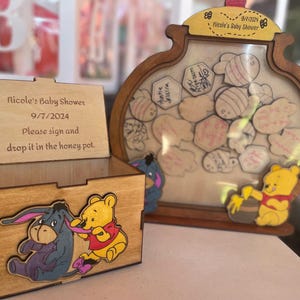 Pooh Honigglas Gästebuch Babyparty