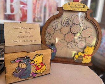 Pooh Honey Jar Guest Book Baby Shower