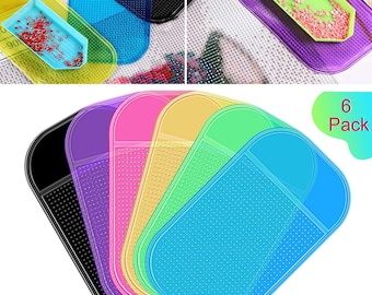 Anti-Slip Silicone Mat for Diamond Painting Trays | Reusable Gel Pad Set