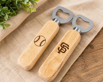 Custom Engraved Wood Bottle Opener | Personalized Gift