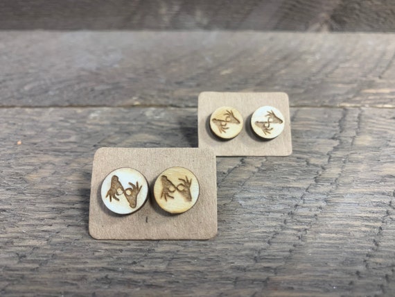 Amerikanische Gebardensprache Dolmetscher Ohrringe Asl Etsy