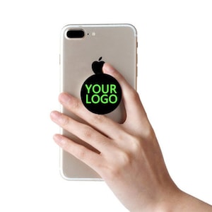 20Pack,50pack,100pack Vollfarb-benutzerdefiniertes Logo-Griff-Telefonsockel / Epoxy / Harz-Telefonständer / Telefonhalter