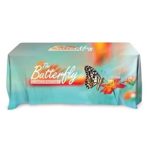 4 mit Seiten FULL COLOR All Over Dye Throw Tisch Drape Cover Kostenloser Versand
