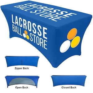 6&#39; Full Color Custom Printed Stretch Table Cover Personalized Trade Show Table Cloth Stretch Fit Dye Sub Cover 4sided  Free Shipping