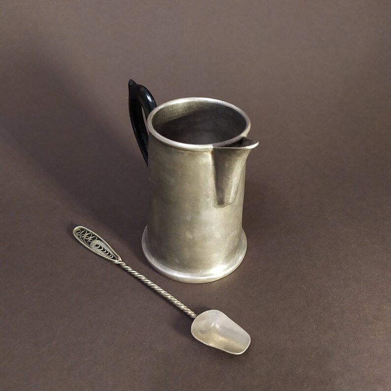 turk for coffee coffee pot with a spoon coffee pot metal coffee pot soviet coffee pot vintage coffee pot Antique coffee pot turk