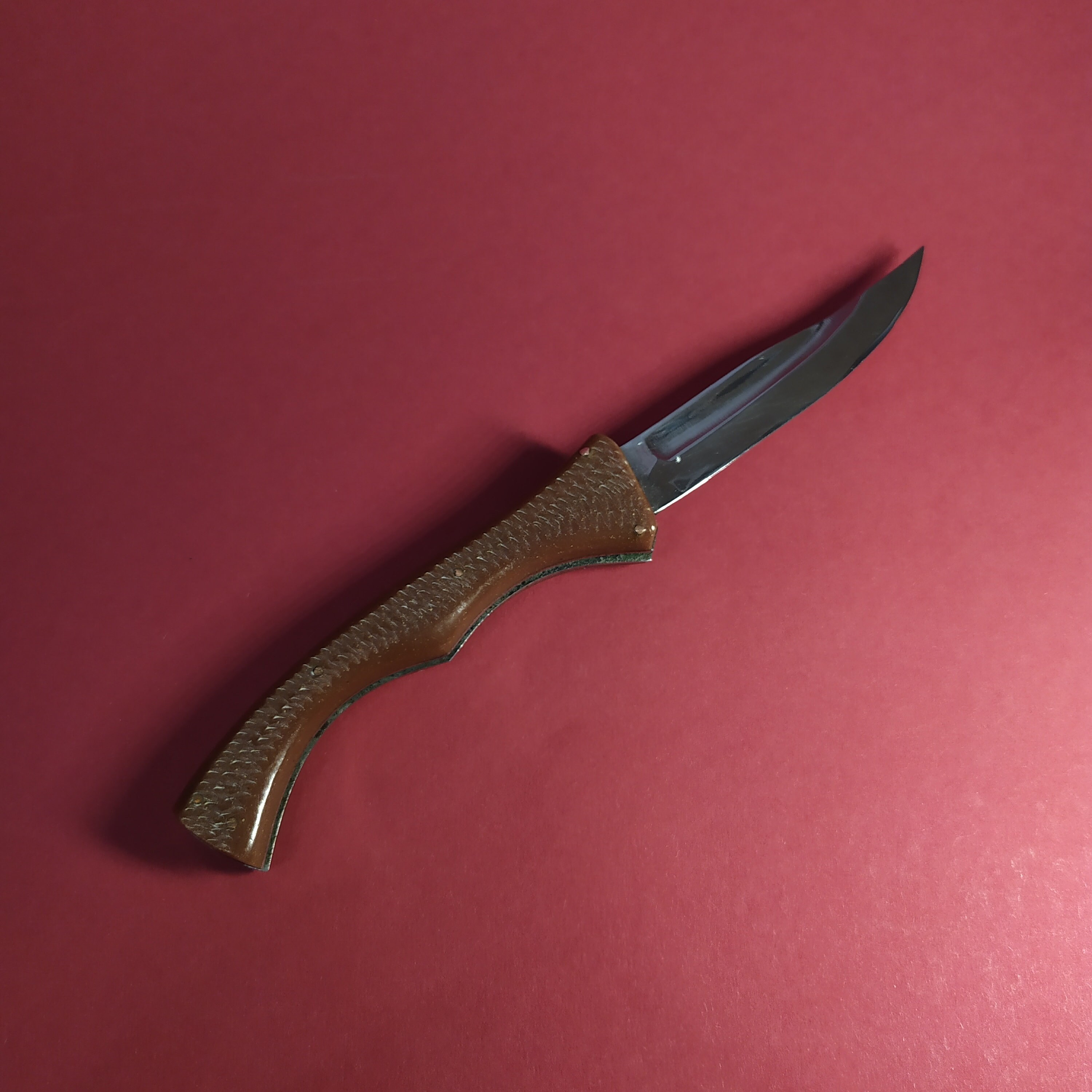 Vintage folding knife USSR prison art Handmade knife from Etsy