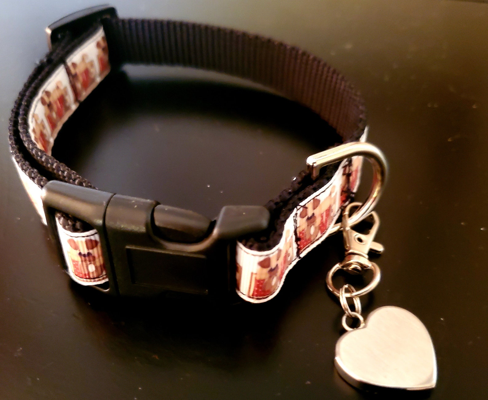 Dog Collar Puppy Love Dog Collar Cute Dog Collar Small Dog Etsy