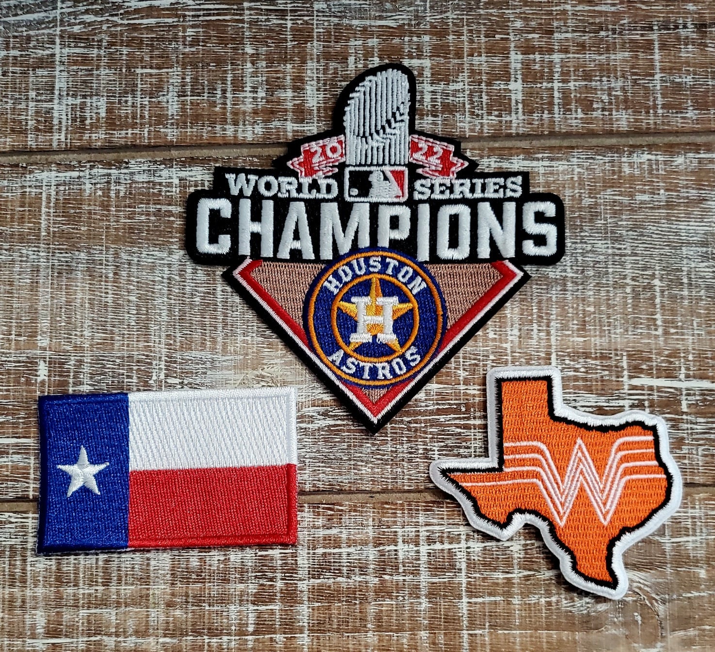 Set of 3 State of Texas Houston Astro's 2022 World Series 