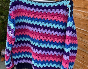 Restro Style Hand Made Crochet Jumper