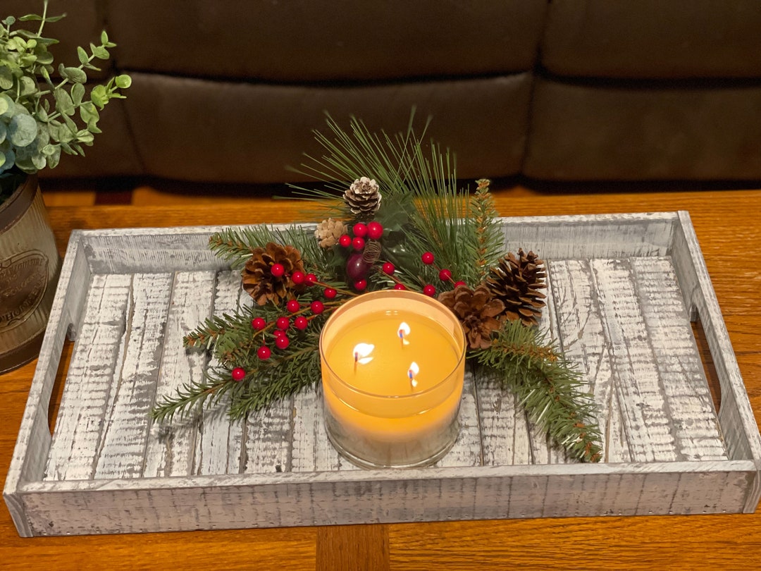Pine Painted Tray, Coffee Bar Tray, Entry Way, Coffee Table Tray