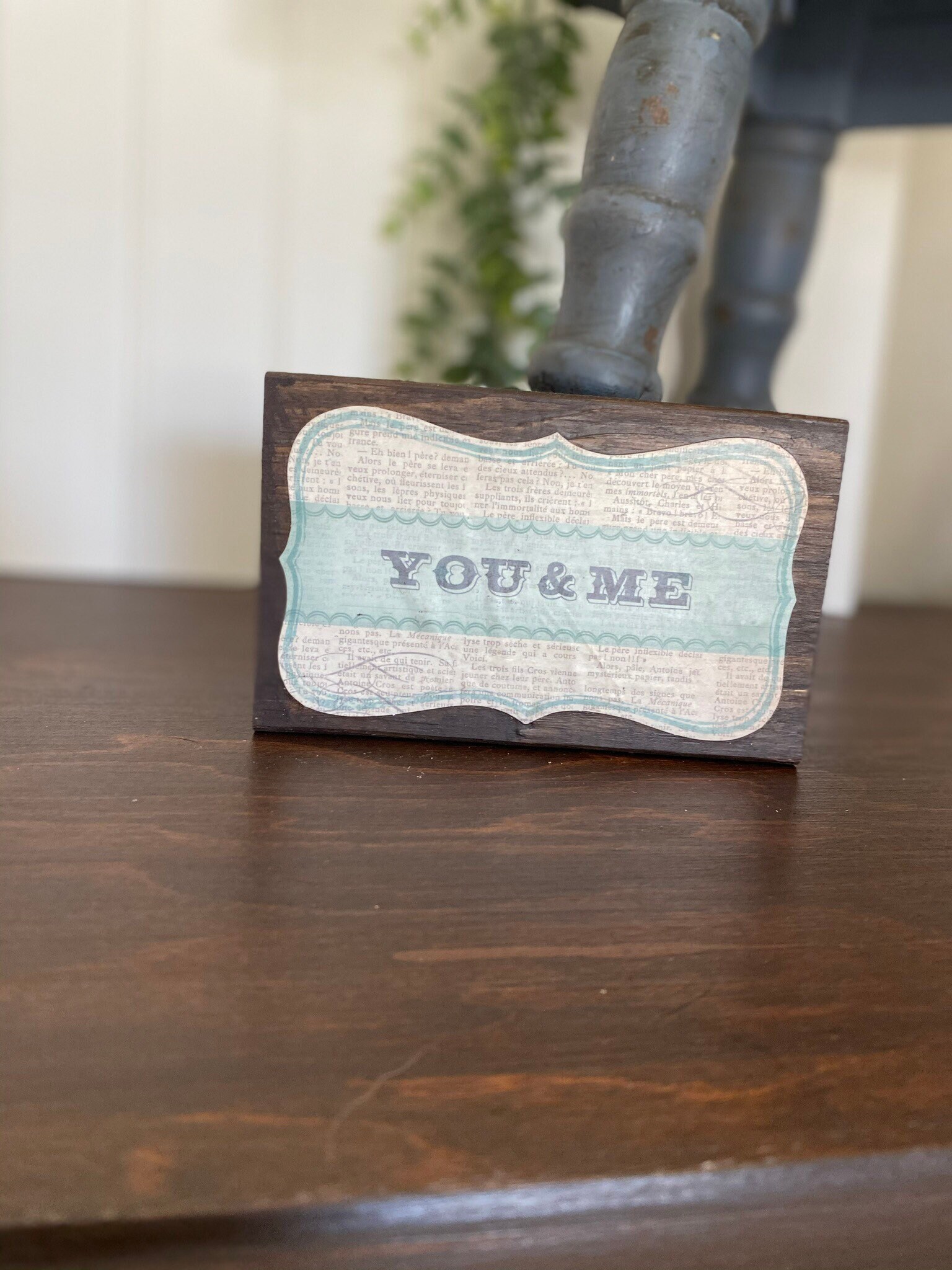 Mini Wood Block Sign Etsy