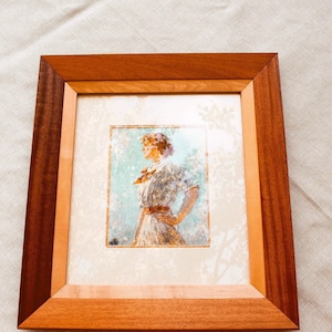 Handmade Frame with Beveled Edge, Museum Quality Construction and Finish