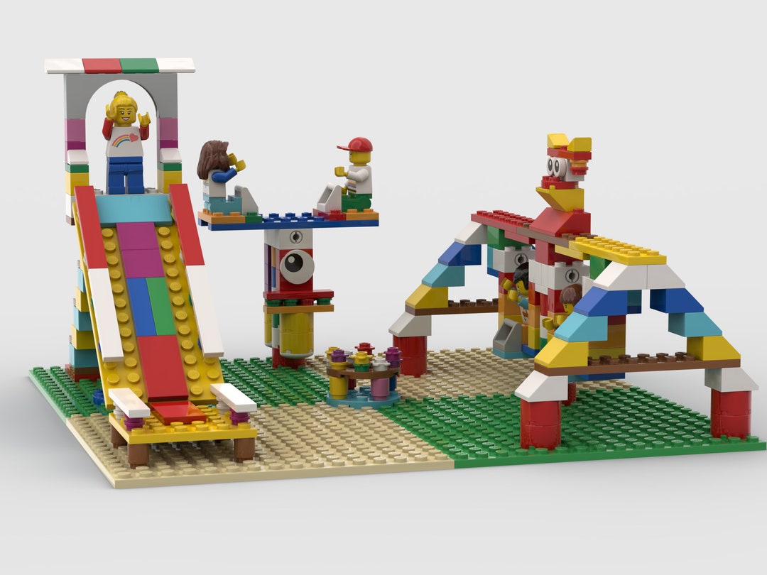 Parco giochi Istruzioni per la costruzione PDF Download digitale  Mattoncini Giocattoli Per bambini Giochi creativi STEM Italia