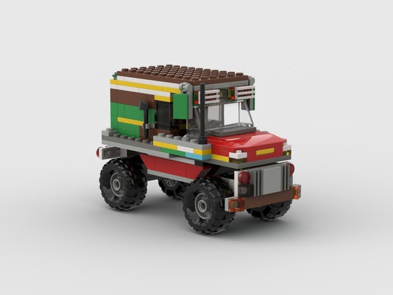 SUV 4x4 Building Instructions Pdf Digital Download Bricks Cute Vehicle Car Wheels for Kids Creative Games STEM Etsy Denmark