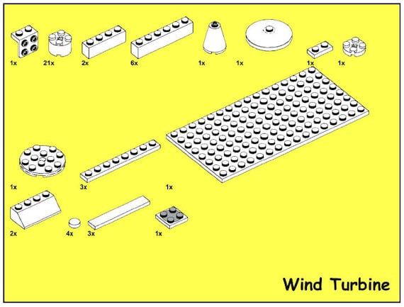 Lego wind turbine instructions sale