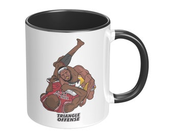 Jordan vs Lebron BJJ Tasse: Triangle Offense, NBA & MMA Fan Geschenk