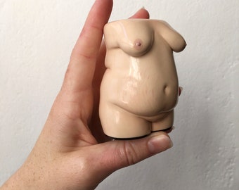 IHR KÖRPER/TORSO Personalisierte benutzerdefinierte Körperskulptur - feministische Kunst, Polymer Clay Skulptur/Ornament, Körperermächtigung!