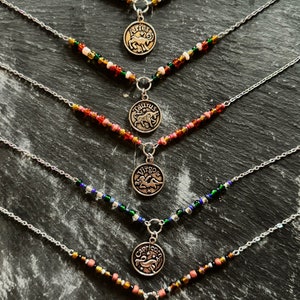 Zodiac signs chain necklace
