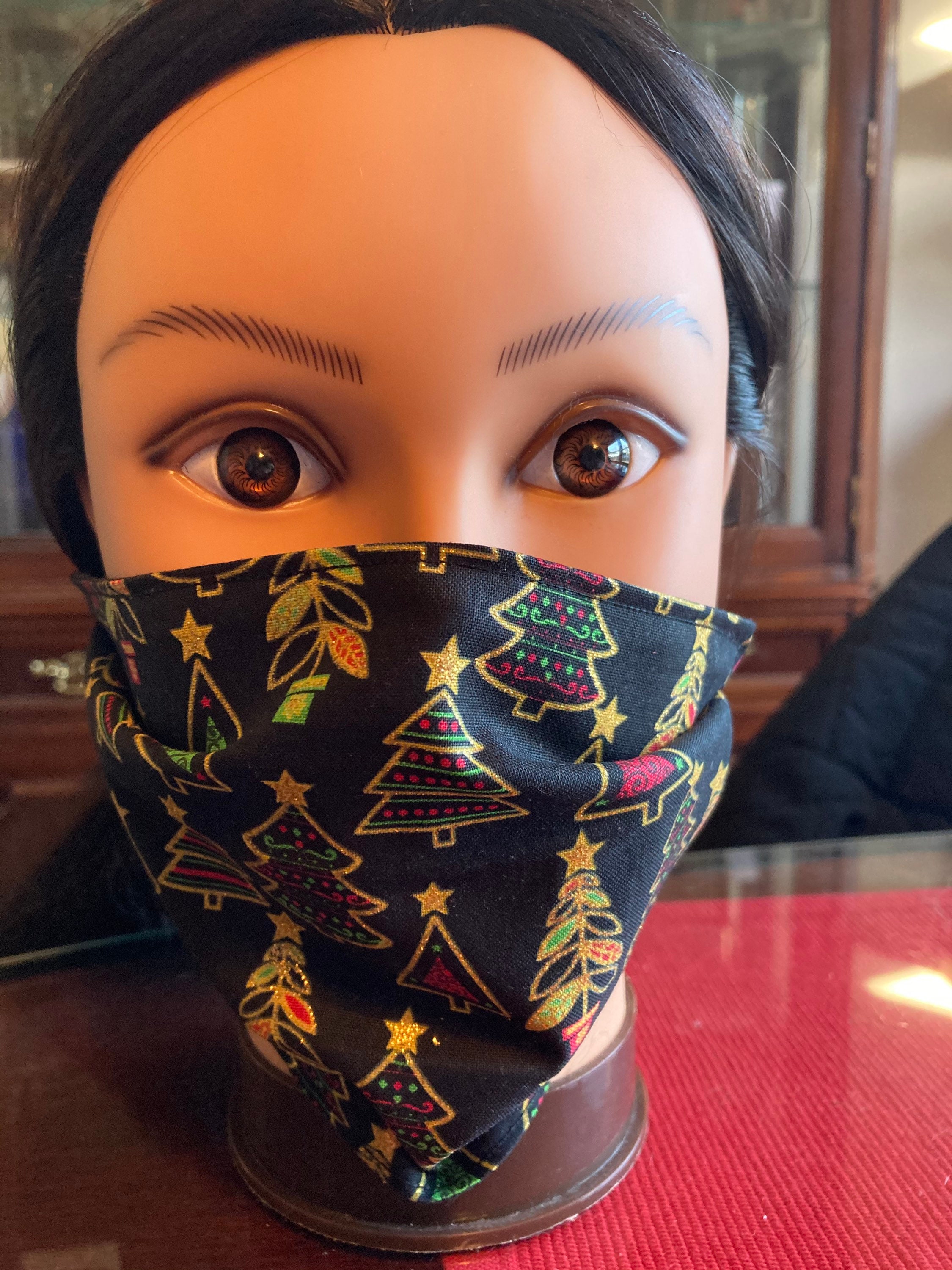 Christmas face mask christmas trees Etsy