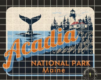 Acadia National Park Png Park Granola Girl National Park PNG National Park PNG National Park PNG Design Travel png Outdoor Mountains Digital