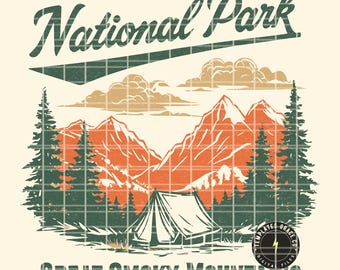 Smoky Mountains National Park Granola Girl National Park PNG Rocky Mountain National Park PNG National Park PNG Design Travel png Outdoor