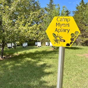 Personalized Beehive Apiary Sign - Etsy