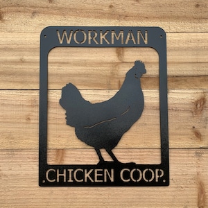 Personalized Chicken Coop Sign | backyard chickens | chicken gift