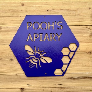 Personalized Beehive Apiary Sign - Etsy