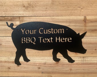 Cartello per barbecue con testo personalizzato / Cartello per grigliate personalizzato