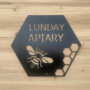 Personalized Beehive Apiary Sign - Etsy