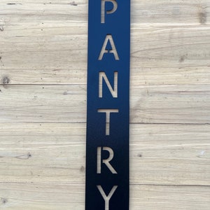 Vertical Pantry Sign | Metal Pantry Sign - Etsy