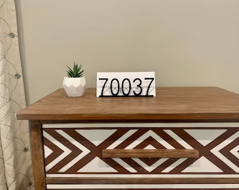 Organizador de correo con código postal personalizado / Decoración de escritorio de oficina / Decoración del hogar